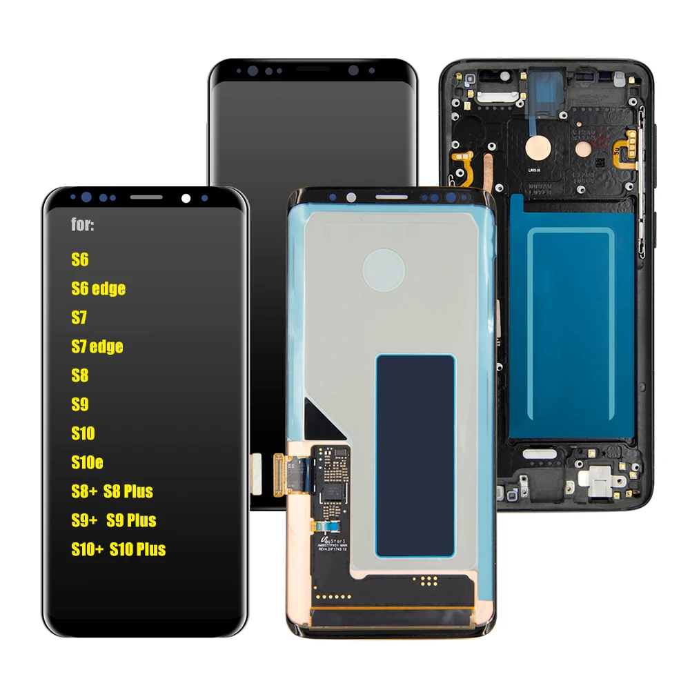 

Super AMOLED replacement lcd touch Screen For Samsung galaxy S8 S8Plus S9 S9Plus S10 S10Plus S10e Display