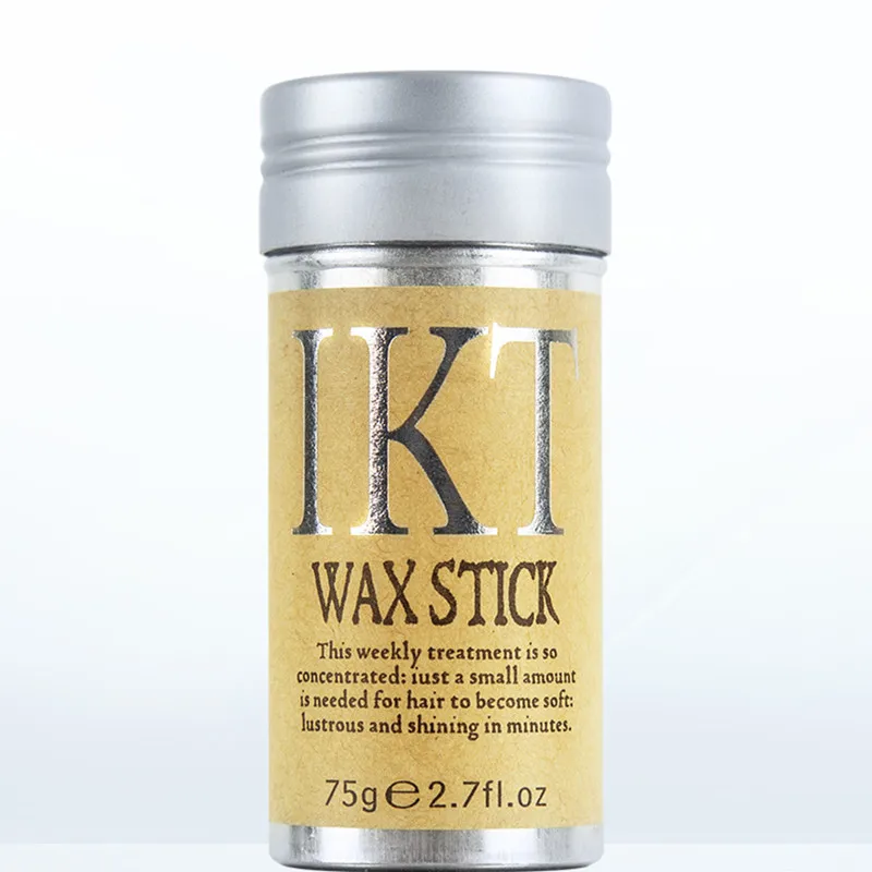 

wax stick broken hair finishing stick 75g women men frizzy hair styling balm child Hair Wax IKT moisturizing strong holding, Clear balm