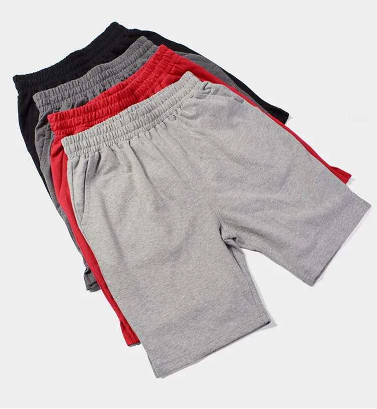 

high quality fashion style wholesale 100%cotton men's shorts stocklot garment custom men fleece sweat shorts, Stock color /custom color