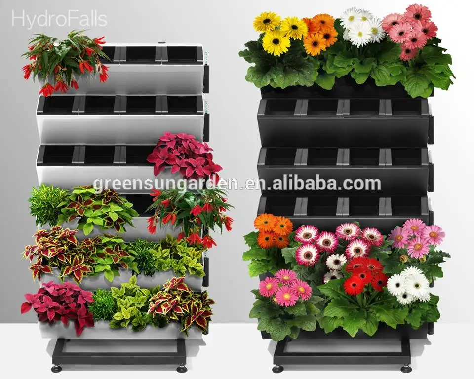 Self watering green wall GreenSun Hydrofalls for vertical garden