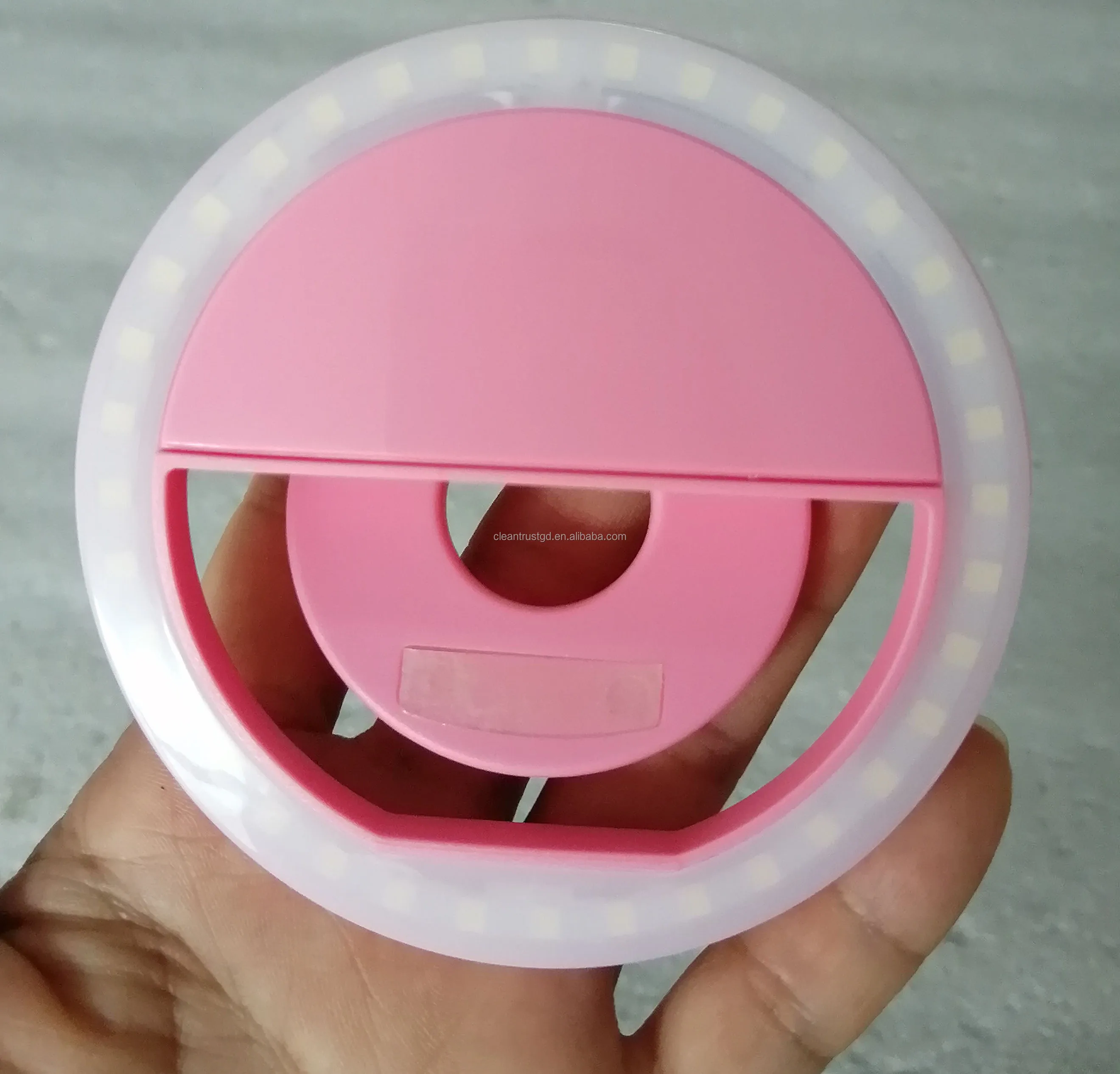 

3 Level Brightness Pocket photography ring light, White/black/pink/blue