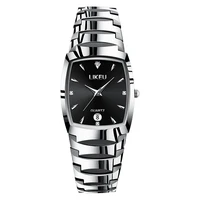 

New trend alloy casual square waterproof men's quartz hand watch