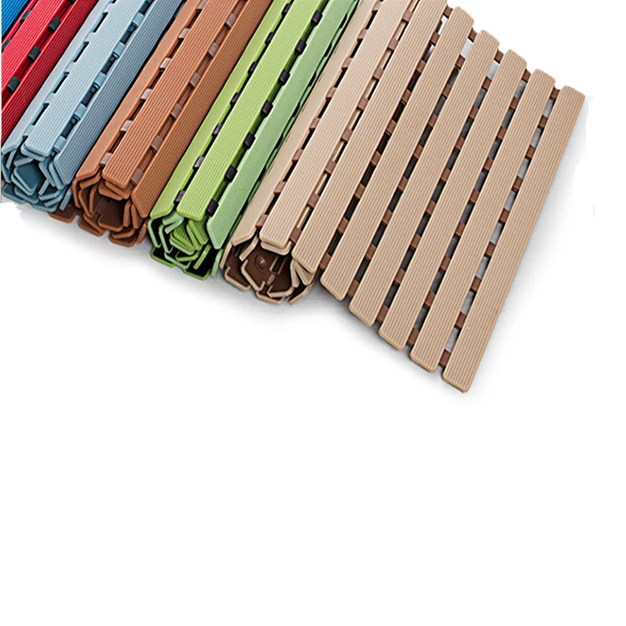 

Shower Room Anti Slippery Bathroom Silicone Rubber Safety Shower Bathtub Mat, Different color chooce