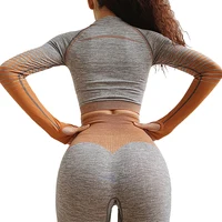 

Custom Workout Yoga Sets Clothes Fitness Seamless Gym Tights And Sports Bra Set For Women