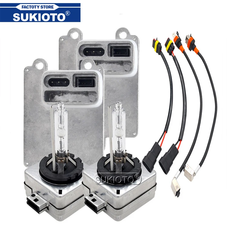 

SUKIOTO 1 Set OEM 2273220 Ballast Xenon D1S D1R HID Headlight Kit 35W 55W D1S 6000K 4300K 8000K 5000K Auto Headlamp Car Retrofit