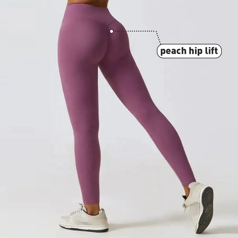 

SHINBENE Booty High Waist Workout Women Leggings Custom Gym Peach Hip Lifting Sport Leggings