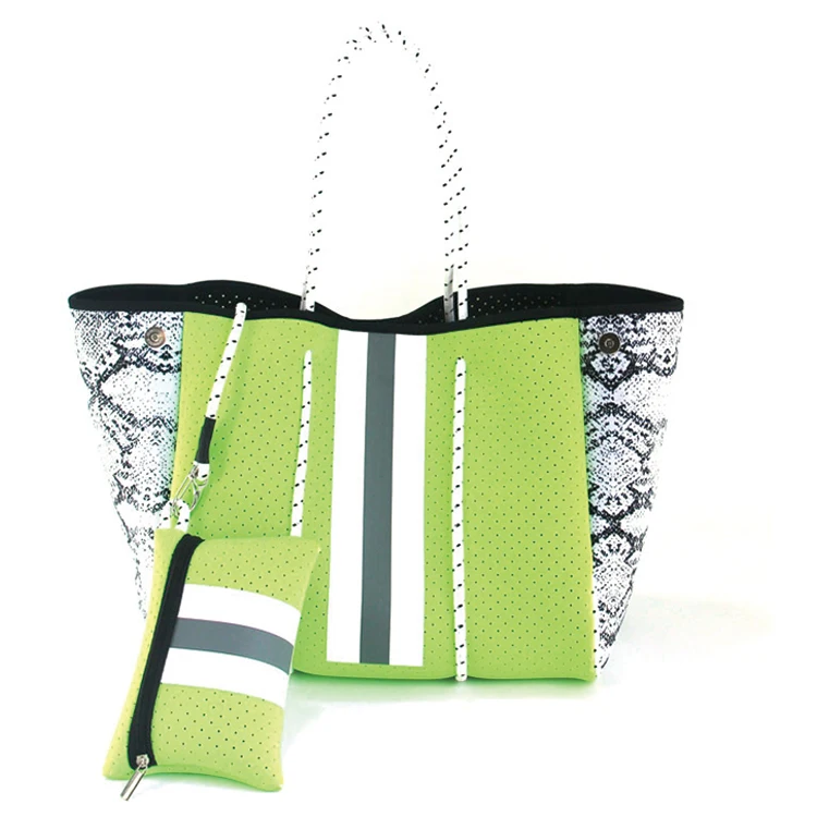 

EG611 New 2022 fashion neoprene beach hand bags summer handbags for women purse