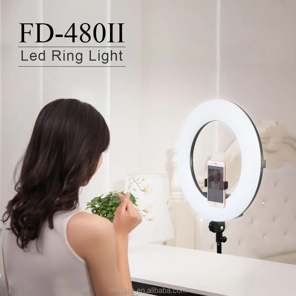 FD-480 digiital screen Photography selfie led ring makeup light 3200 5500K 96w