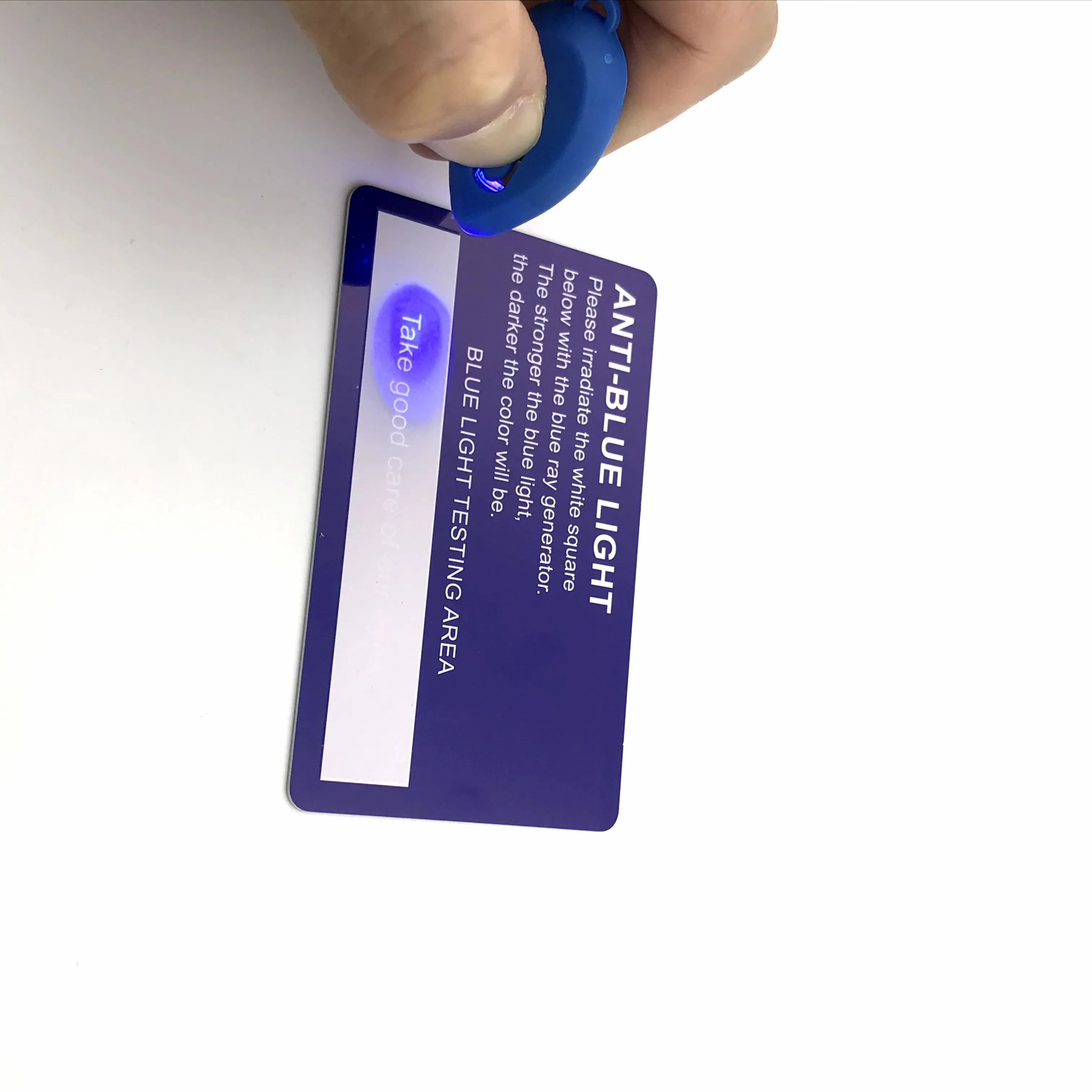 

Anti-Blue Light Protect Blue Ray Blocker Tester Testing Card