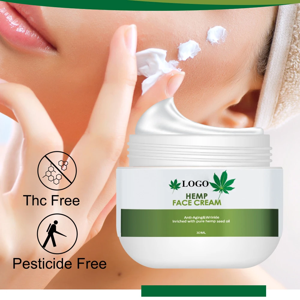OEM ODM Natural Organic Hemp Face Cream Private Label Antiaging