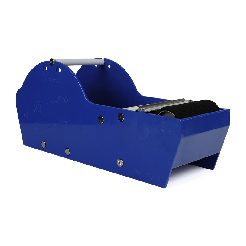 Manual 3 Inch Blue Water Activated Iron & Plastic Small & Lightweight Gummed Paper Tape Packaging Dispenser
