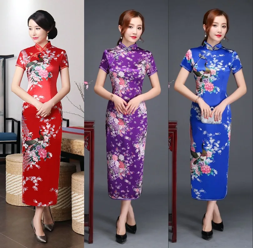 

China Factory Vintage Evening Women Modern Cheongsam Dress Chinese Cheongsam qipao Dress