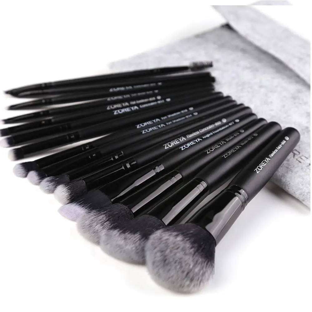 

ZOREYA Artificial Fiber Black Makeup Brush Set Natural Best Quality Makeup Brush