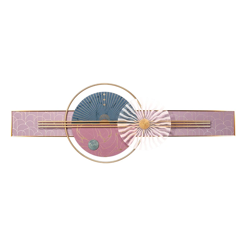 

Hot Sale Vintage Modern Hanging Glass Wall Decoration Home with LED Light For Home Decor and Hotel