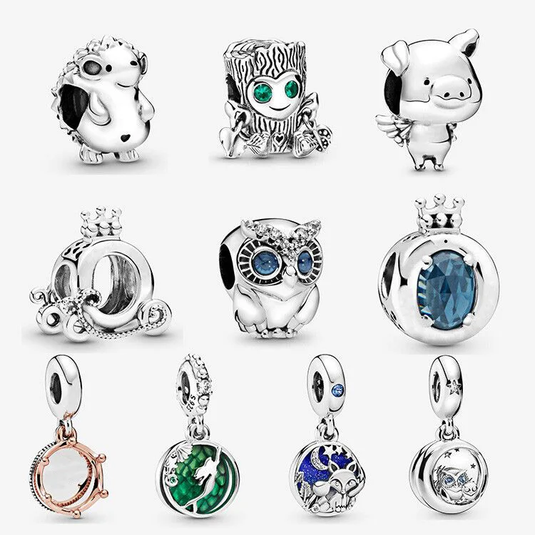 

Wholesale Factory price 2020 New 100% 925 Sterling Silver charms Fits original DIY jewelry making for women gift, As pic