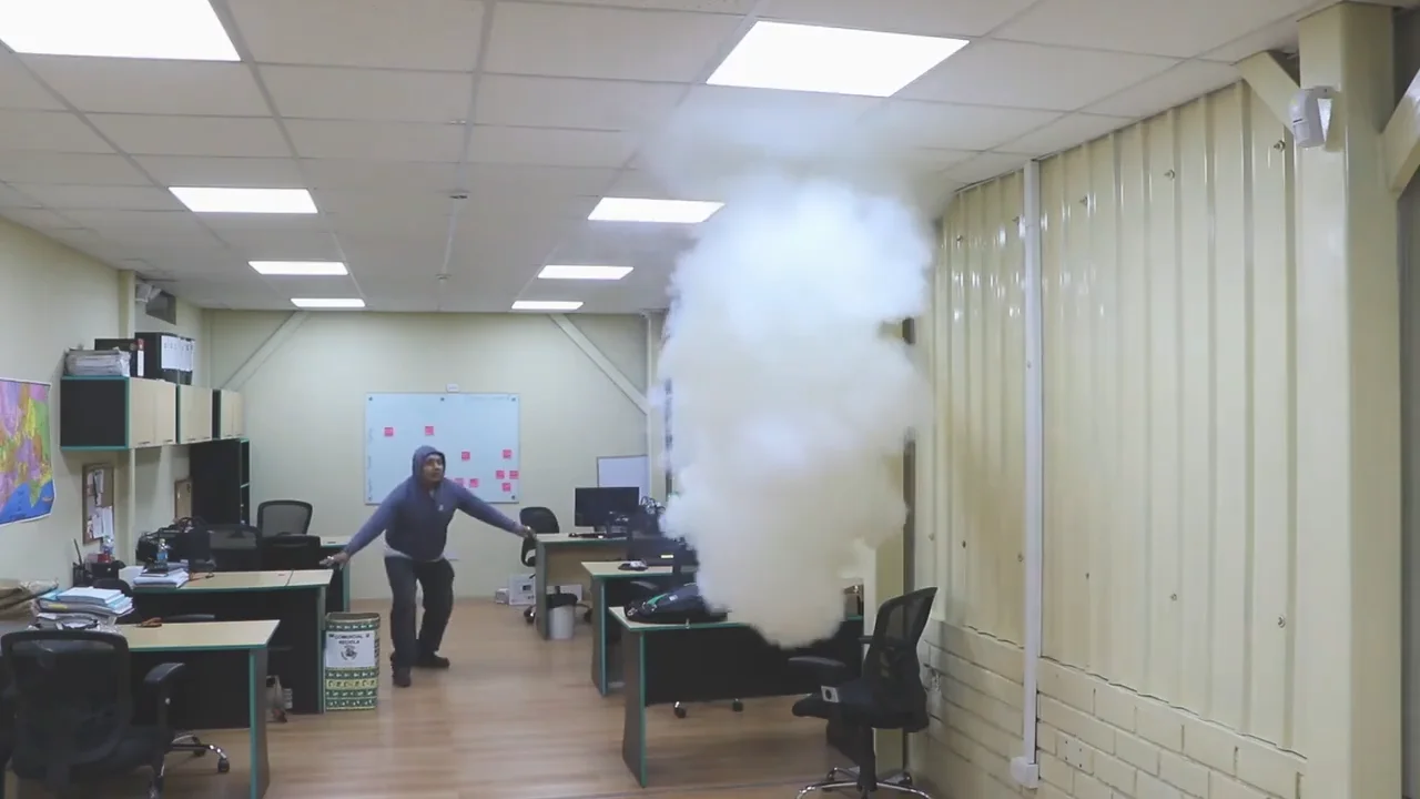 Anti Theft Smoke Fog Machine Security Alarm Surveillance Device System
