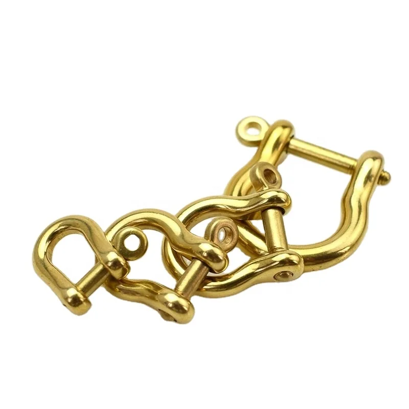 

Meetee F1-46 Key Buckle  Alloy Bag Brass / D Shackle Clasp Ring