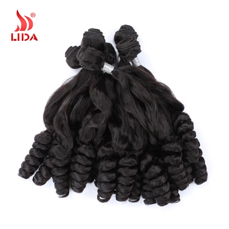 

Lida Synthetic 6PCS/Packaging 20-26 inches loose wave hair extension weaves hair bundles 220g/set packaging
