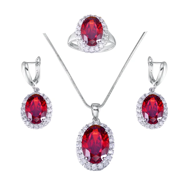 

22K gold jeweller dubai wholesale jewelry set price discount jewelry set, Garnet red,black,champagne,amethyst,white,green,etc.