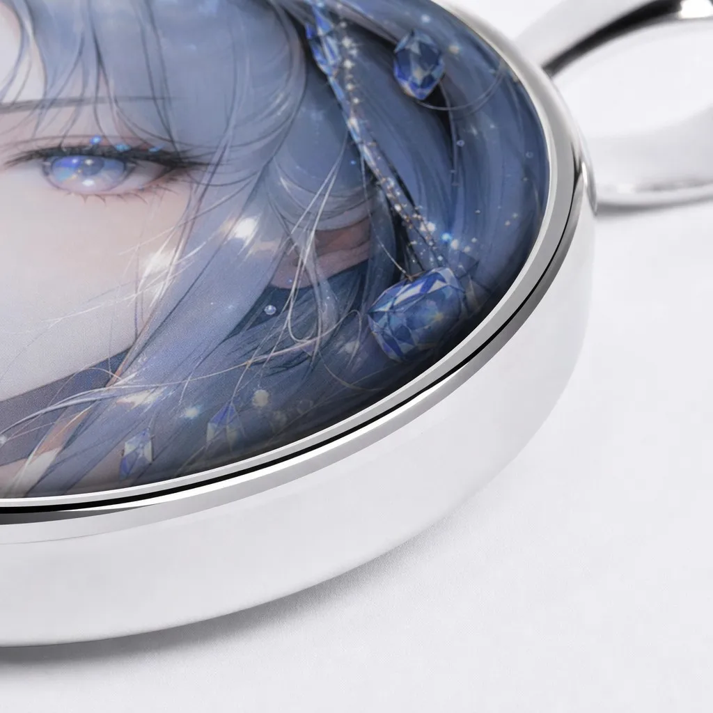 Smooth Polished Metal Bezel Edge and Setting