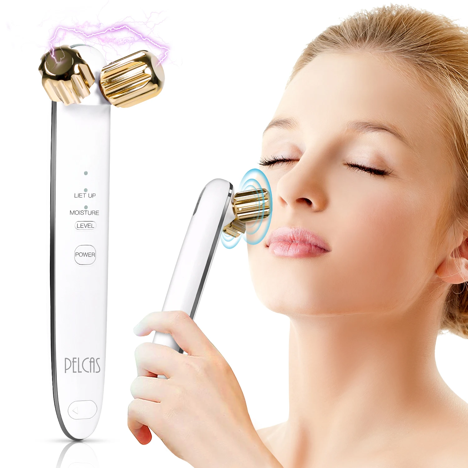 

Skin Care Tools Face Lift Roller Anti Wrinkle EMS Microcurrent Facial Toning Device