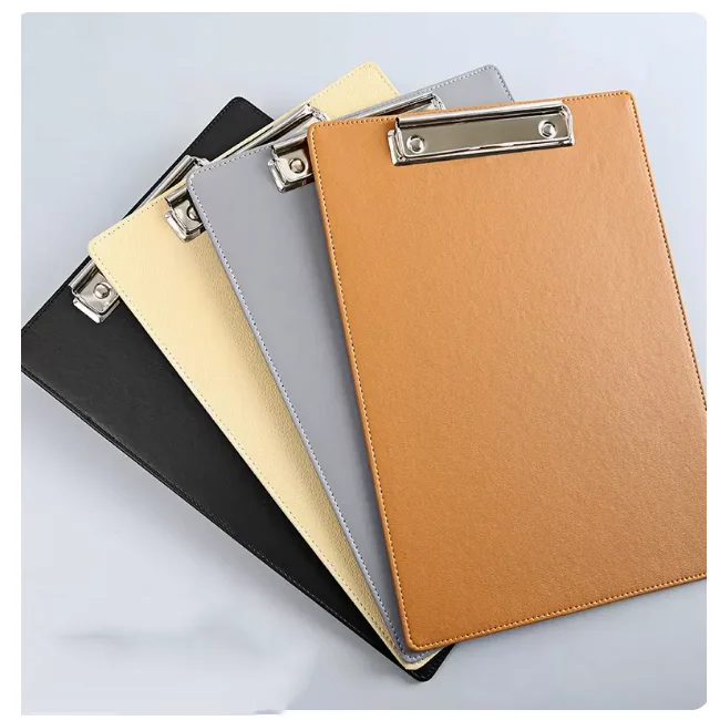 

2023 Ready to ship A4 Clipboard Holders with Clip Leather A4 Clip Board