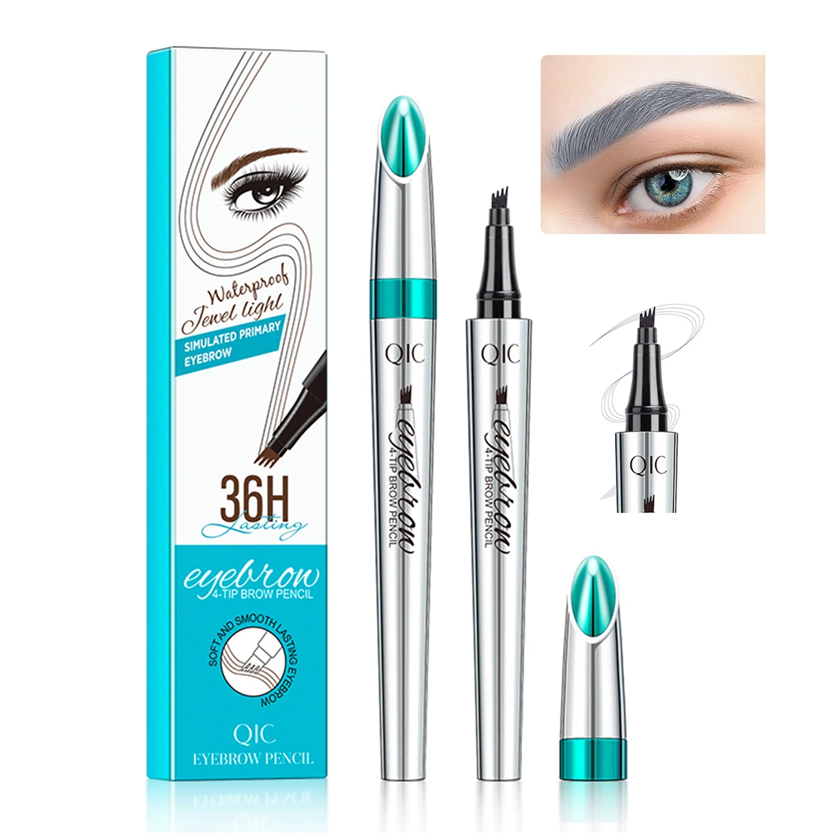 

Vegan High Pigment Low Moq Private Label Eye Pencil Waterproof Long Lasting Eyebrow Pencil
