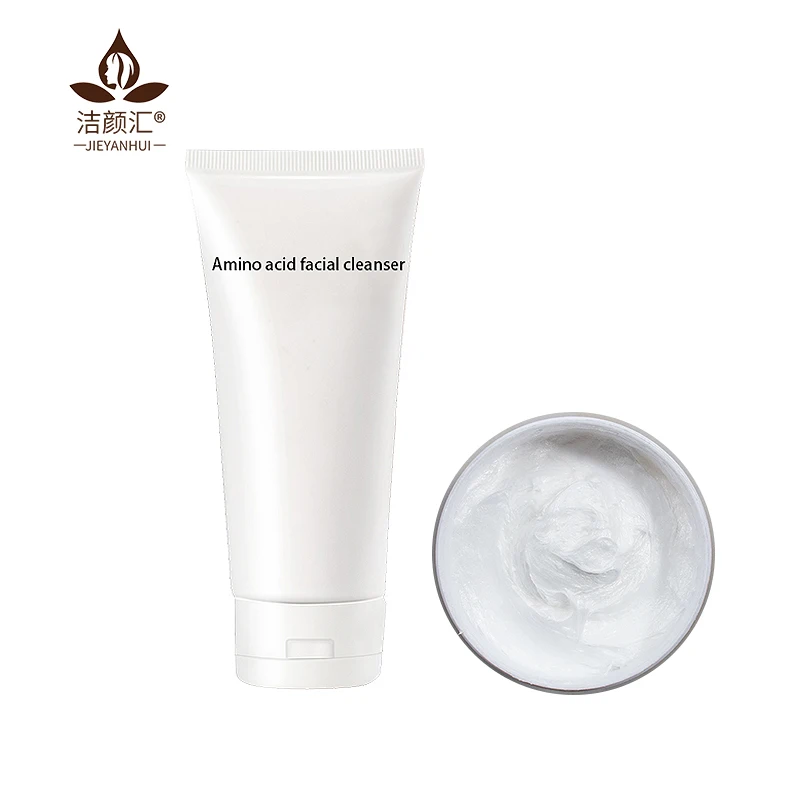 

Amino Acid Custom Korean Private Label Sensitive Skin Acne Natural Organic Whitening Foam Facial Cleanser Face Wash, Milky white