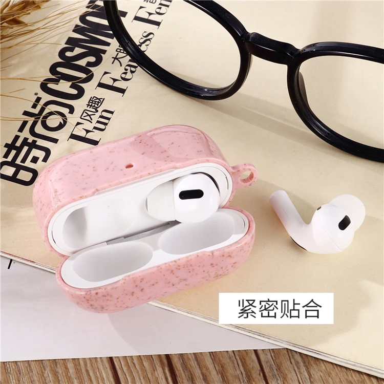 Eco-friendly Wheat straw degradable Earphone Liquid anti fall Shell air pods Earphone i12 tws For apple airpods pro 3 - ANKUX.COM