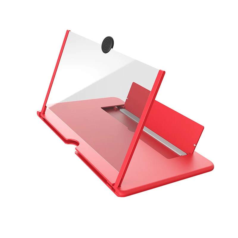 

Newest 3d video magnifier mobile phone desktop stand multifunctional folding phone screen amplifier, Red, black, white