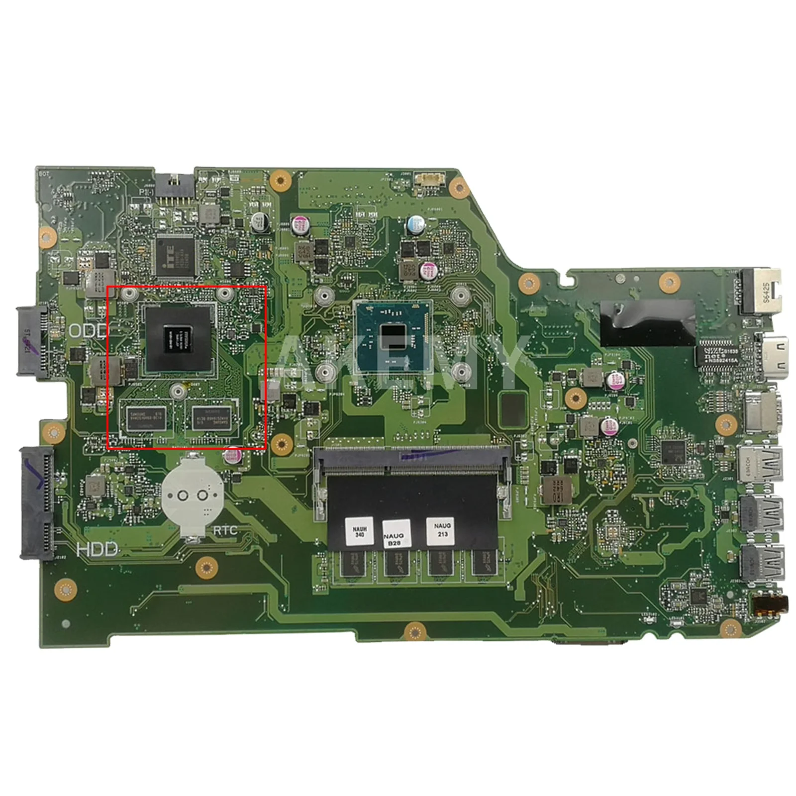 

X751NV Laptop Motherboard for ASUS X751N X751NV X751NC Motherboard Mainboard N3050 N3150 N3700 CPU GT920M GT940M GPU 4GB RAM