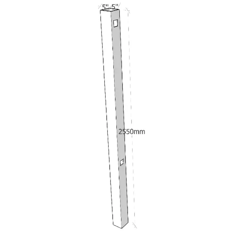 Rot Proof 5x5 End Post White Vinyl Plastic Post Sleeve Pvc Fencing Post