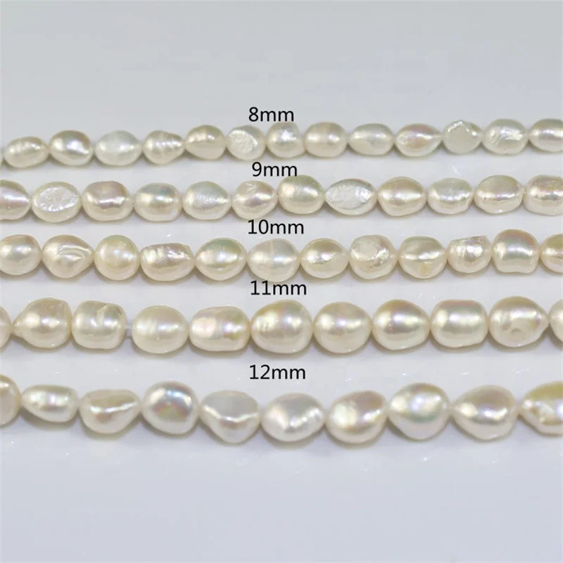 

Wholesale Natural Freshwater 4-10mm Baroque Pearl Strands loose pearl