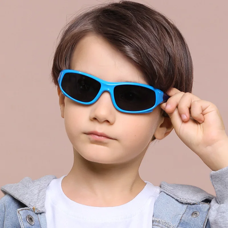 

2021 DCOPTICAL Fashion Wraped TPE Sun Glasses Silicone Strong Flexible Kids Sports Sunglasses with Polarized UV400