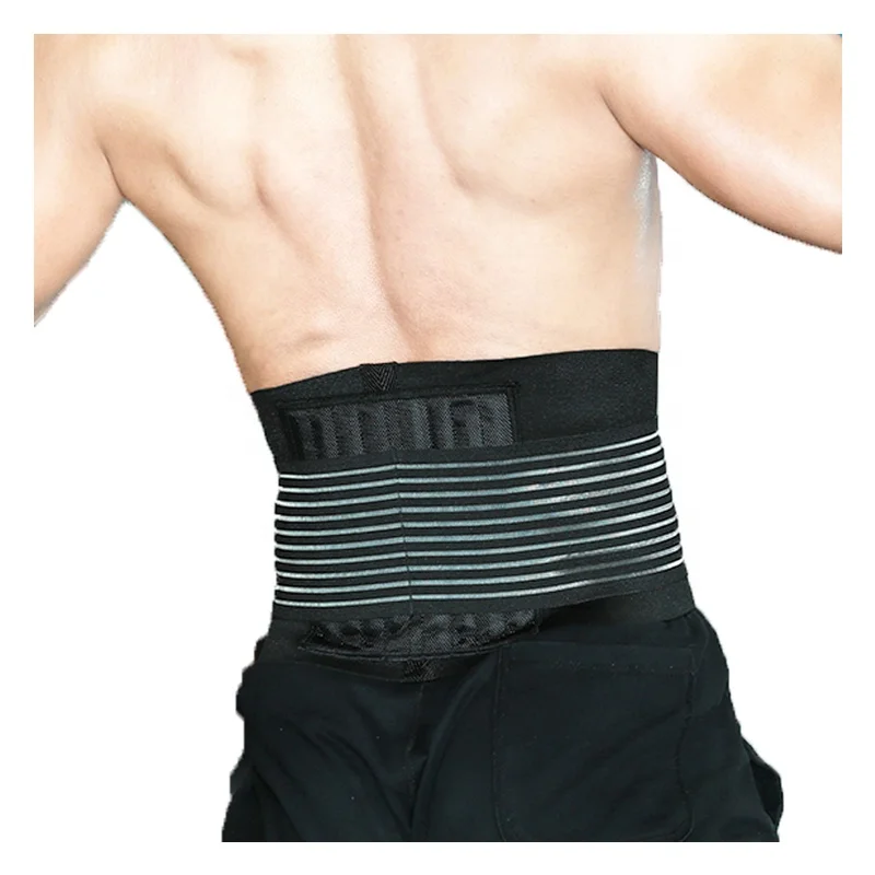 

Working Lumbar Belt Waist Support Lower Back Brace For Back Spine Pain, Black