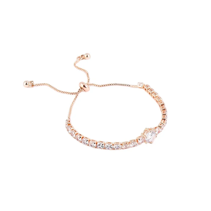 

Fashion crystal zircon pull-out bracelet for women design adjustable bracelet