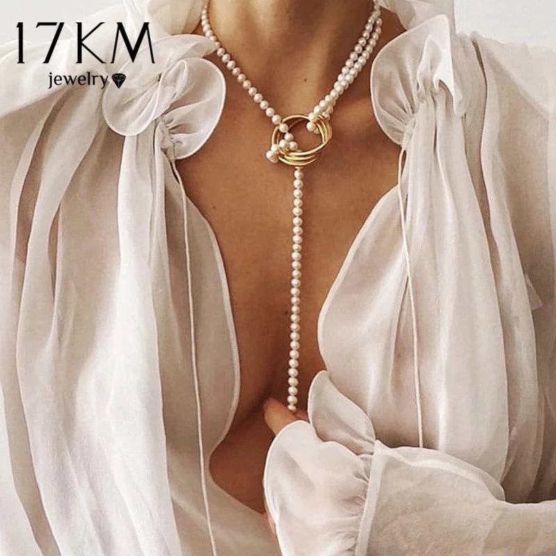 

2021 NEW Fashion Coin Cross Choker Jewelry Vintage Pearl Necklaces Multi-layer Shell Pearl Chain Necklace For Women