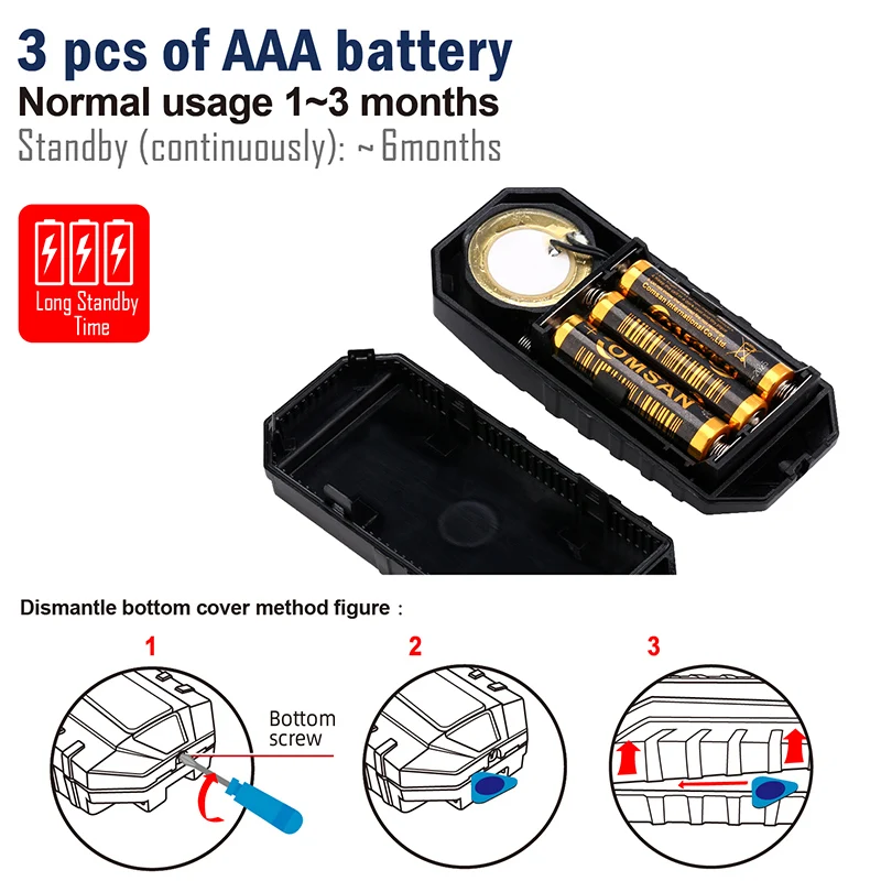 
Super Loud 113DB Wireless Bicycle Motorcycle Alarm Waterproof IP55 Anti-theft Bike Alarm with Remote for Bike Motor Security 