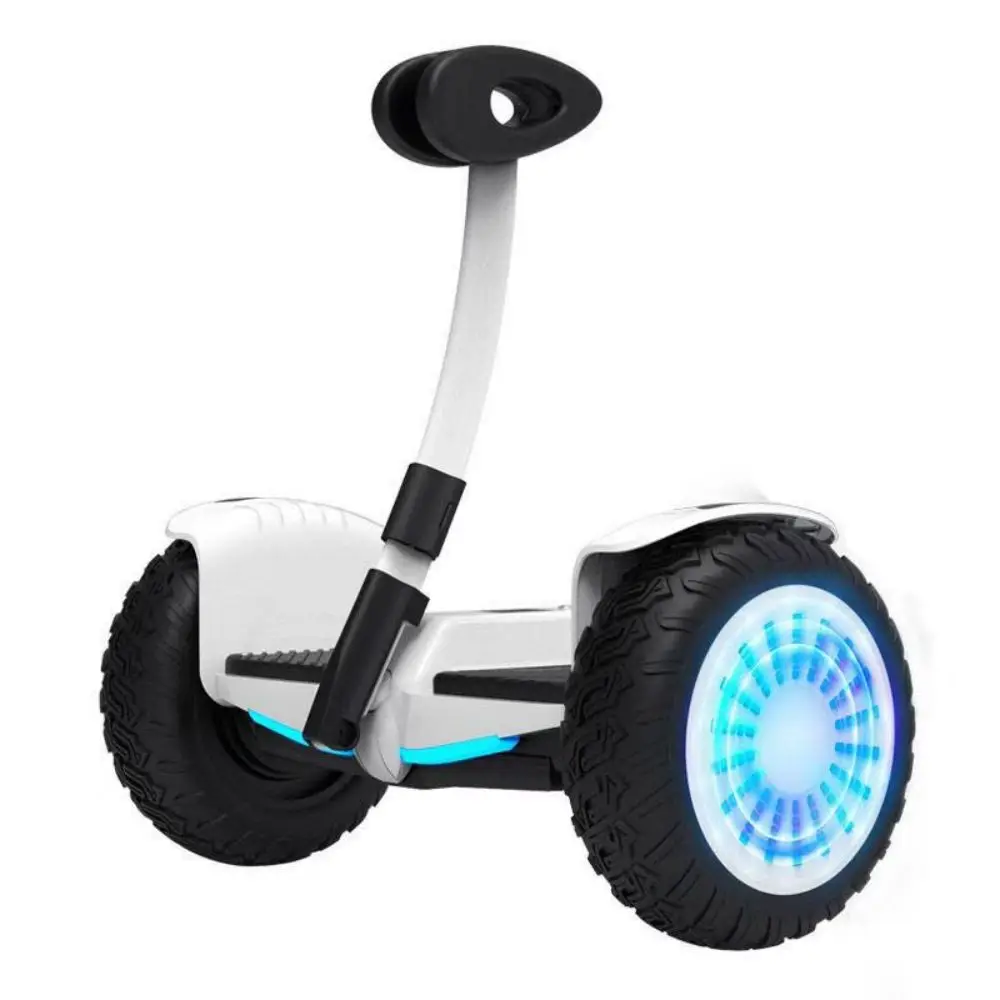 

Intelligent somatosensory 10 inch wheel electric unicycle self-balancing 36V with APP Bluetooth leg/hand remote control scooter, White black