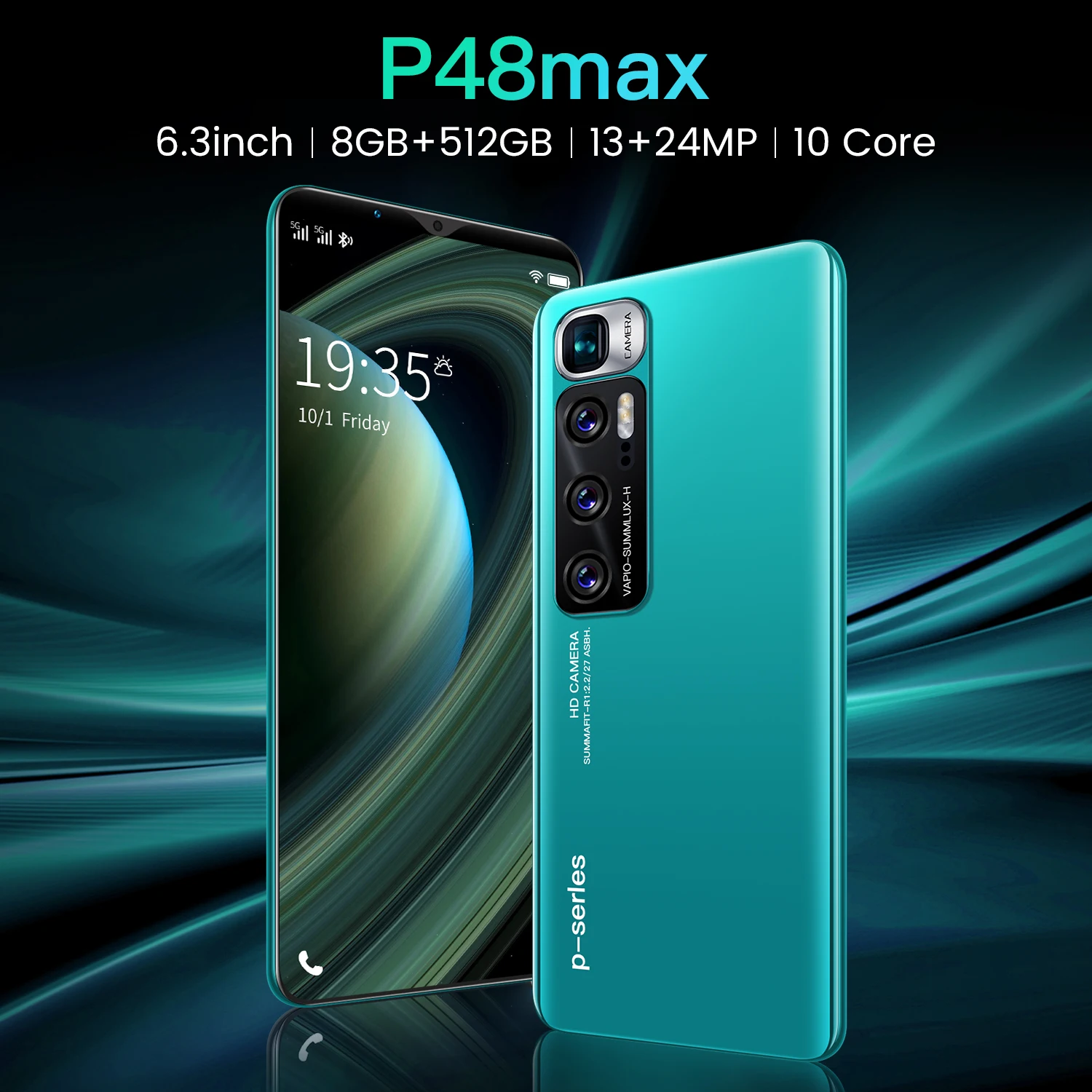 

Unlock Original P48 Max Refurbished Smartphone For Class A Used Second Hand Mobile Phones