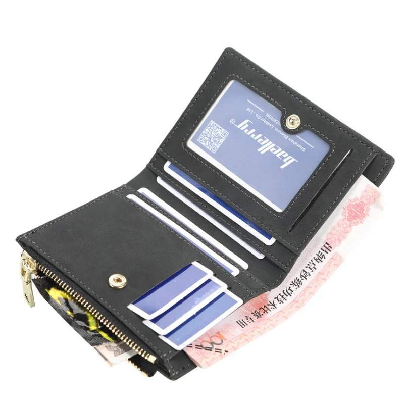 

New branded Baellerry zipper card wallets short Pu men's travel wallet Wholesale