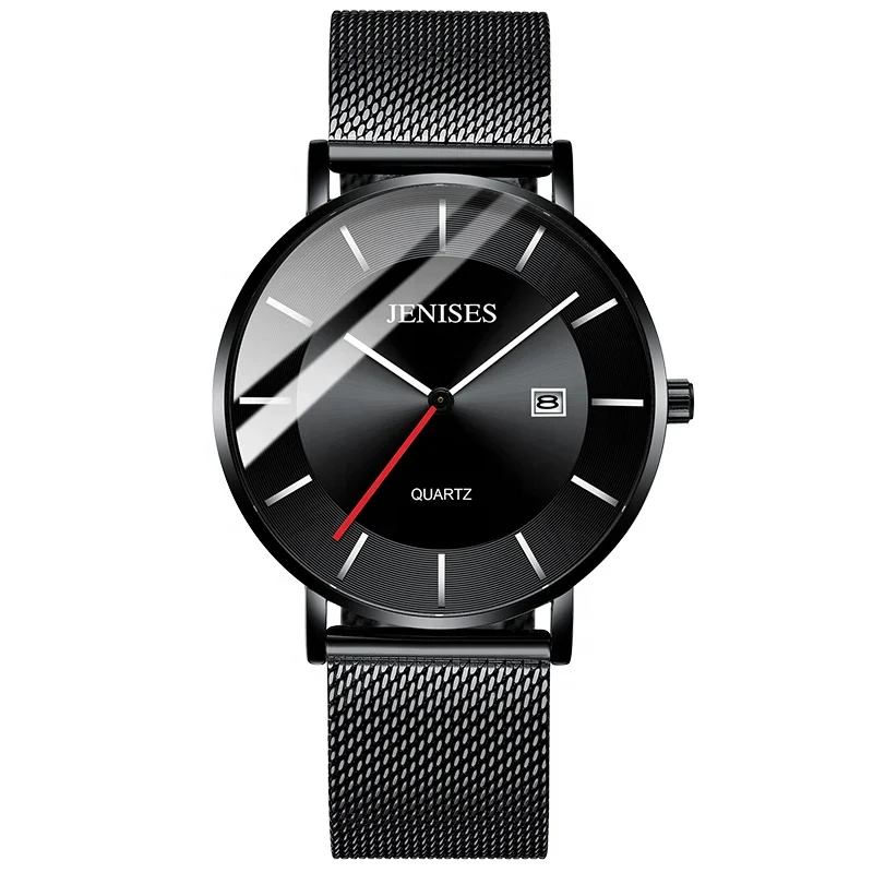 

Fashion China Factory Wholesale Quartz Watches Minimalist Mesh Strap Waterproof Watches Men Wrist Montre Homm