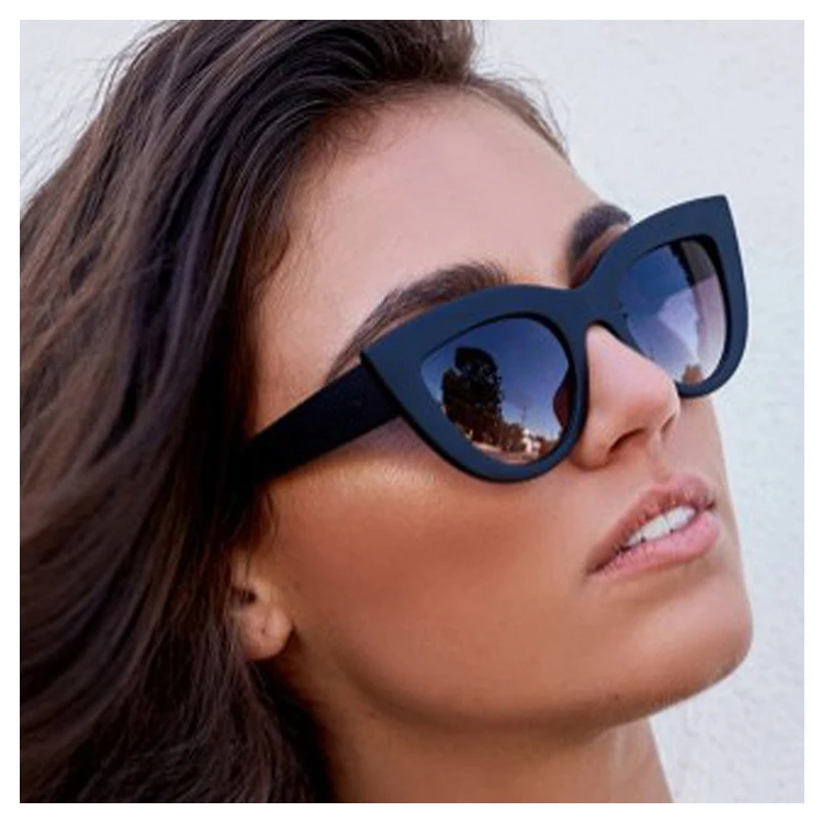 

Fashion Vintage Plastic Frames Women Mirror Lens Sunglasses, 10 colors