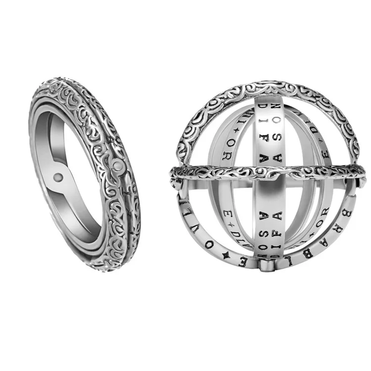 

Rings Jewelry Antique Metal O High Quality Wholesale Unique Trendy Astronomical Ball Ring, Picture shows