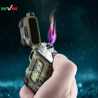 

MLT234 Updated Version Waterproof Dual Arc USB Rechargeable Windproof Flameless Electric Lighter For Outdoors Adventure