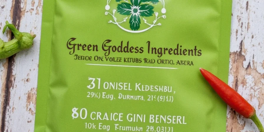 Infographic showing health benefits of green goddess ingredients
