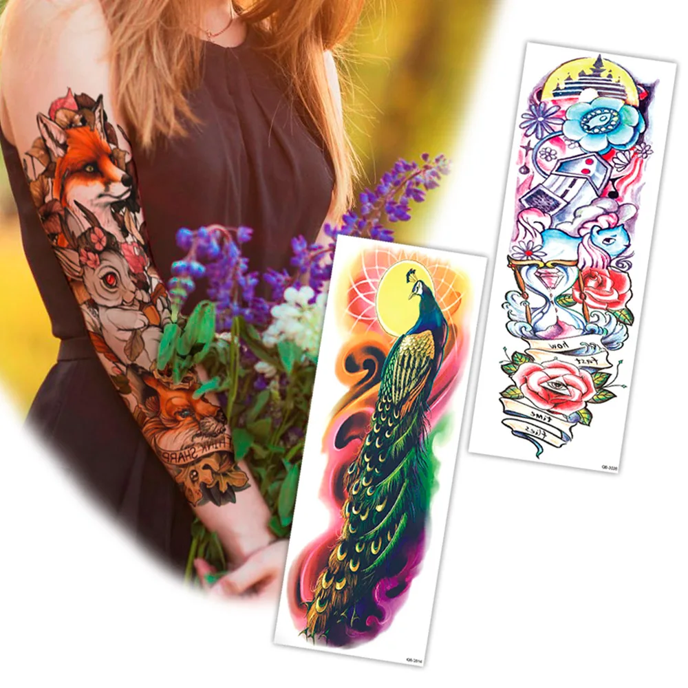 

unisex waterproof temporary tattoo sleeves sticker water transfer tattoo sleeves arm tattoo sticker