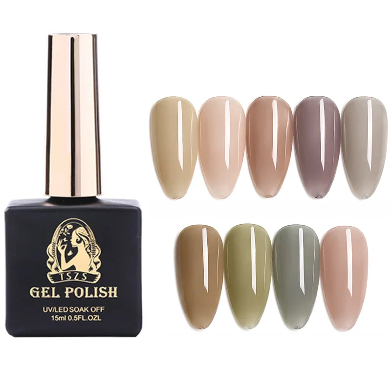 

TSZS new arrival free sample 15ml nail products 2021 nail polish private label gel polish, As picture