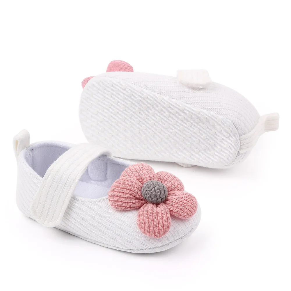 
design own oem branded hot selling 0-1 year princess floral wool baby girl shoes toddler 