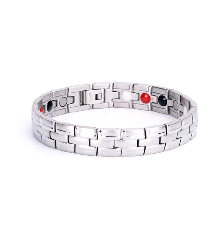 

EMF protection Bangle quantum Bio energy magnetic therapy bracelet with germanium stone, Different colors as pictures